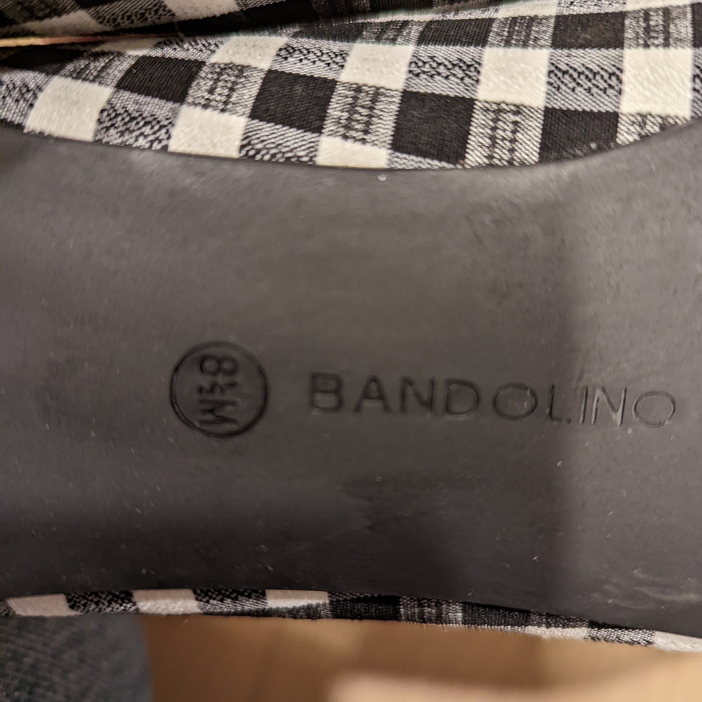 Black and White Checkered Women's Flats - Picture 2 of 10